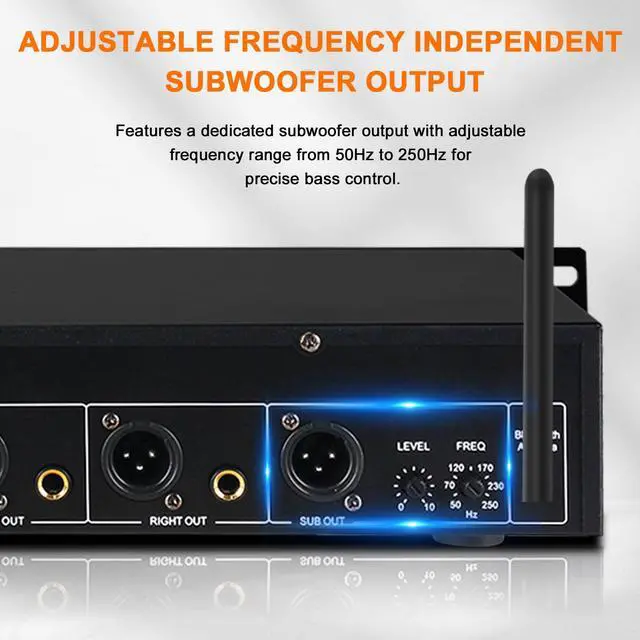 Alt view image 7 of 7 - Equalizer for Home Stereo Audio System, Professional 31-Band Graphic Equalizer Rack Mount Music Digital EQ Studio Equalization with Spectrum Analyzer Display & Noise Reduction