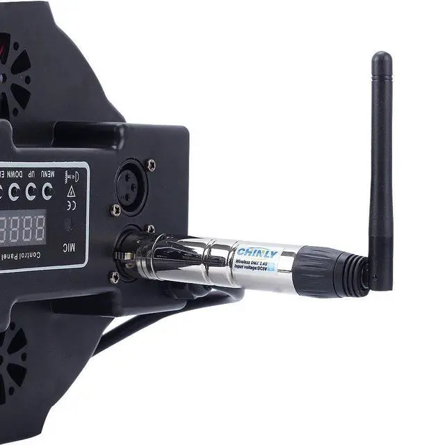 Alt view image 7 of 7 - 8pcs 2.4G DMX512 Wireless 1 Male Transmitter & 7 Female Receivers Control for Stage PAR Party Light