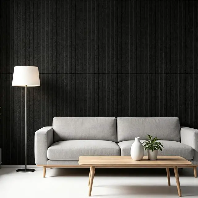 Alt view image 3 of 7 - 10 Pack Acoustic Panels, 48 x 24 Inch Black Adhesive Sound Dampening Panel | Large Sound Proof Panels for Walls, High Density Sound Absorbing Panel for Recording Studio, Home, Office