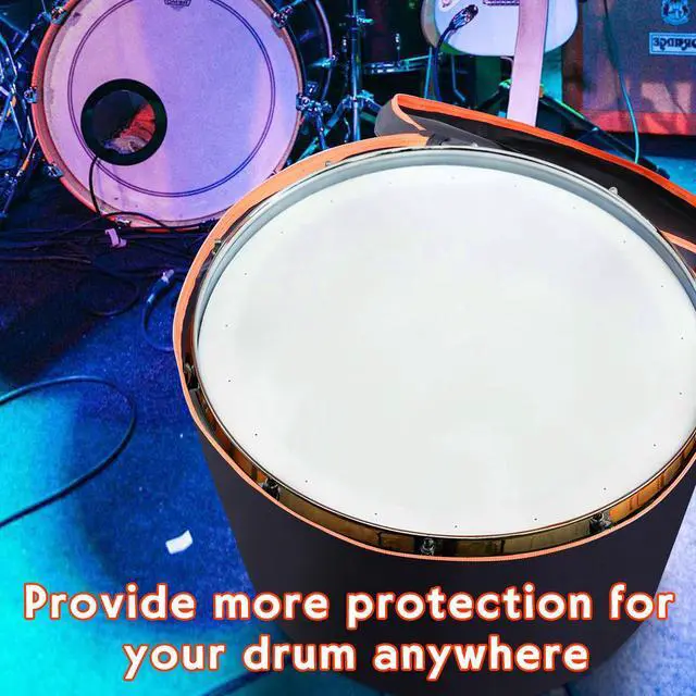 Alt view image 4 of 7 - 5 Piece Drum Bag Set for 12" 13" 14" Tom Snare, 22" Bass Drum Carrying Cases Cover Travel Drum Case Set with Shoulder Strap and Handle for Tom Snare Bass Accessories