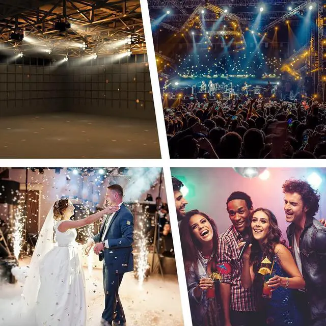 Alt view image 7 of 7 - DJ Lights COB Warm and Cold White Par Lighting,100W DMX Par Light Sound Activated, Professional Stage Lights for Wedding,Small Concert,Church,Concert,Photo Studio(1 PCS)