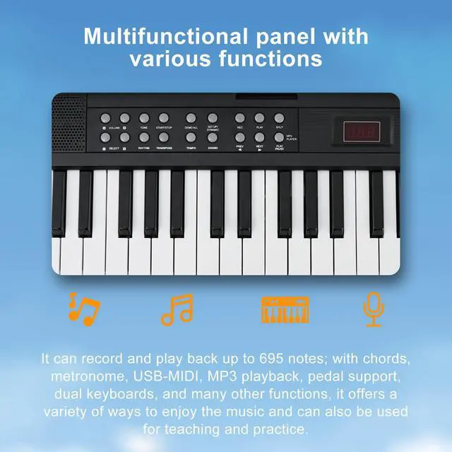 Alt view image 7 of 7 - Foldable Piano Keyboard 88 Keys, Full Size Portable Digital Piano, Electric Piano Keyboard with Sustain Pedal, Carry Bag and Headphones for Beginners Adults