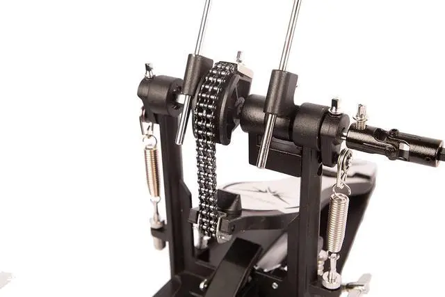 Alt view image 3 of 6 - Double Drum Pedal,Double Pedal Bass Drum Pedal Double Chain for Drum Set