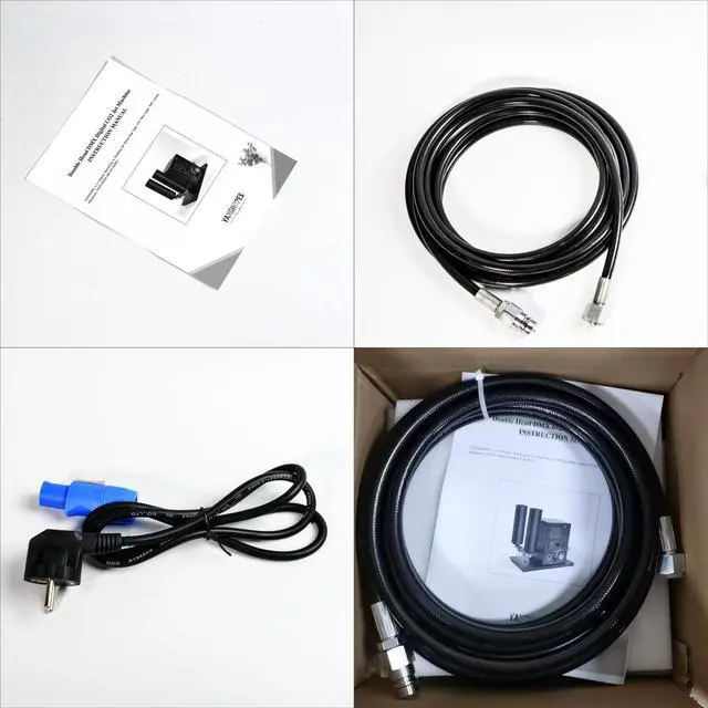 Alt view image 6 of 6 - 2Head CO2 Fog Machine Digital CO2 Jet Machine Fogger Smoke Cannon DMX512 Smoke Mister Machine Multi-angle Gas Column Fog Machine w/6m Hose, for DJ Concerts Parties Birthday Wedding