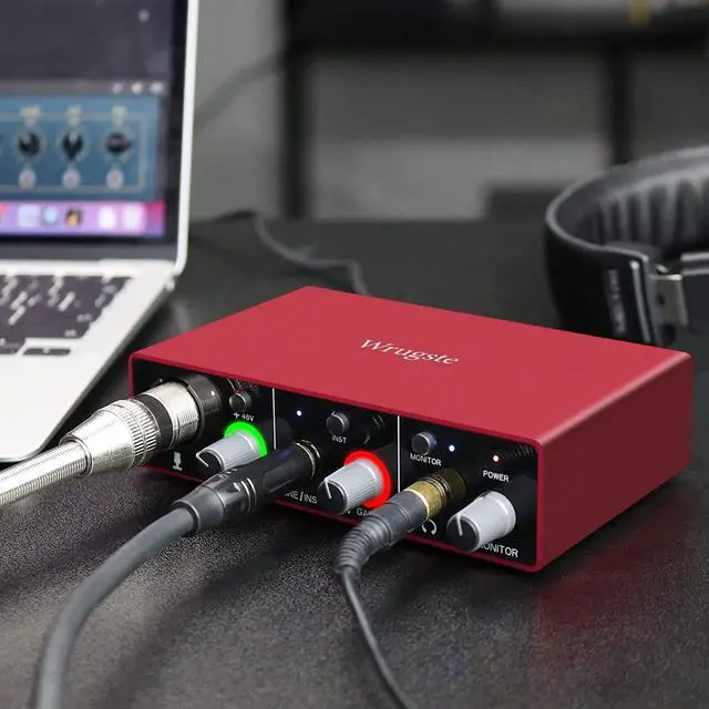 Alt view image 5 of 6 - USB Audio Interface Solo(24Bit/192kHz)+48V Phantom Power for Computer Recording Podcasting and Streaming Plug and Play Noise-Free XLR Audio Interface for PC No Software Included