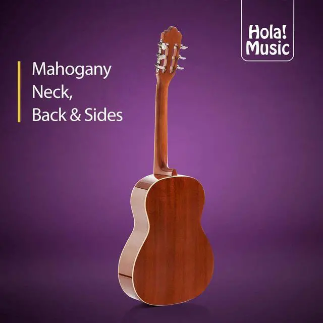 Alt view image 5 of 7 - 39" Full Size Classical Guitar, Nylon Strings, Natural Gloss