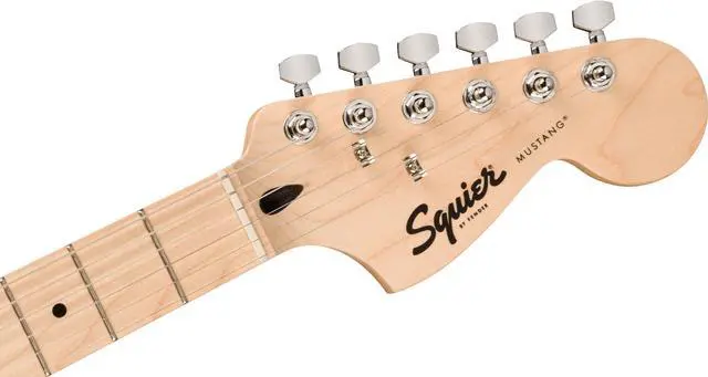 Alt view image 6 of 7 - Squire Sonic Mustang Electric Guitar, Torino Red, Maple Fingerboard