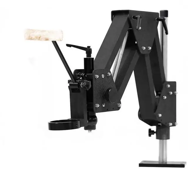 Main image of Adjustable Spring Arm Stand for Binocular Stereo Microscope MS01A, Heavy-Duty Metal Base with Precision Positioning