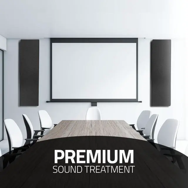 Alt view image 7 of 7 - Acoustic Panel Gray | Fiberglass 2-pack | Professional sound absorbing Panel | Decorative sound proof panel | acoustic wall panel (36x13x2 in) - Gray