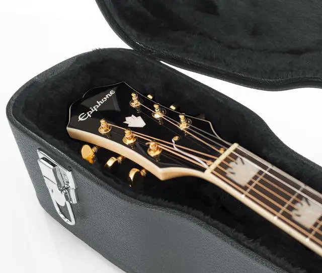 Alt view image 5 of 7 - Cases Deluxe Wood Case for Jumbo Acoustic Guitars (GW-JUMBO)