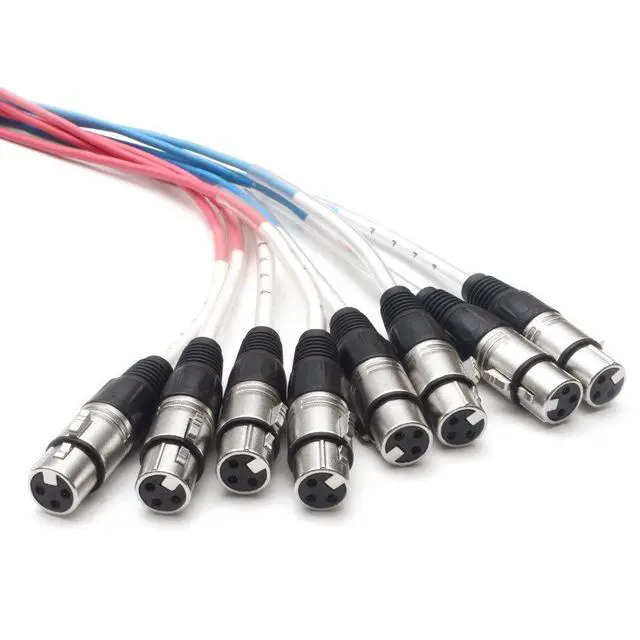 Alt view image 3 of 5 - SARLX-8x50 - 8 Channel XLR Snake Cable - 50 Feet Long - Pro Audio Snake for Live Live, Recording, Studios, and Gigs - Patch, Amp, Mixer, Audio Interface 50'