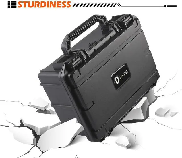 Alt view image 7 of 7 - Hard Case for Meeting Owl 3, Travel & Storage Case Compatible with Meeting Owl 3, Meeting Owl 4+, Holds Expansion Mic, Cords, Accessories & Lock Adapter