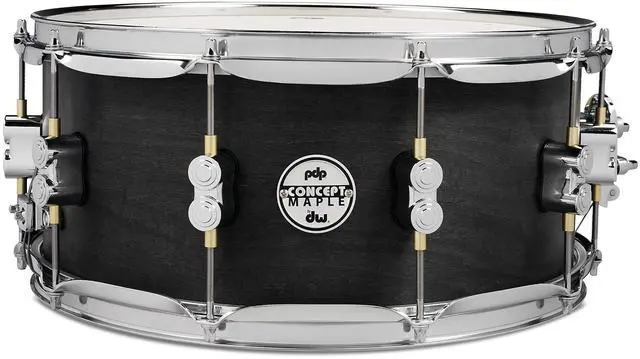 Main image of PDP By DW Black Wax Maple Snare Drum 6.5x14