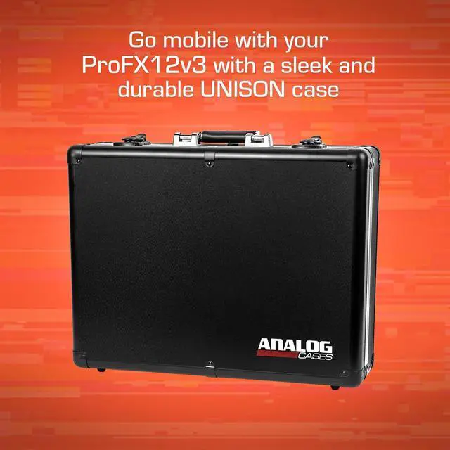 Alt view image 2 of 5 - Mackie ProFX12v3 Case - Ultra-Lightweight UNISON Hard Case | Ultra-Lightweight and Durable Aluminum Case, Die-Cut Foam Padded Interior With Cable Storage Space, Comfortable Padded Handle