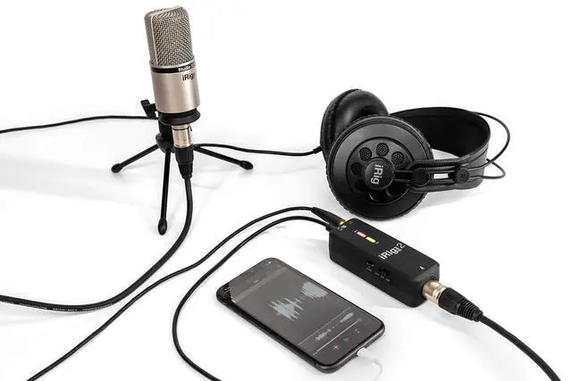 Alt view image 3 of 7 - iRig Pre 2 mic preamp Adapter Interface for iPhone, iPad, Android, iOS & DSLR Cameras, with +48V Phantom Power, XLR Connector & Headphone Output