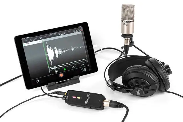 Alt view image 5 of 7 - iRig Pre 2 mic preamp Adapter Interface for iPhone, iPad, Android, iOS & DSLR Cameras, with +48V Phantom Power, XLR Connector & Headphone Output