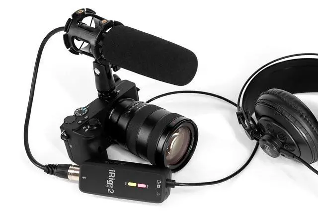 Alt view image 7 of 7 - iRig Pre 2 mic preamp Adapter Interface for iPhone, iPad, Android, iOS & DSLR Cameras, with +48V Phantom Power, XLR Connector & Headphone Output