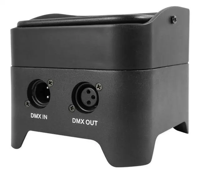 Alt view image 6 of 7 - Best PAR 50 Black Rechargeable Par Wash Uplight, Wireless DMX | 15-Hour Rechargeable Battery, RGBWA, UV, IRC Remote, Sound Activated, Flicker Free, 6500 Lux, 4x6W LEDs