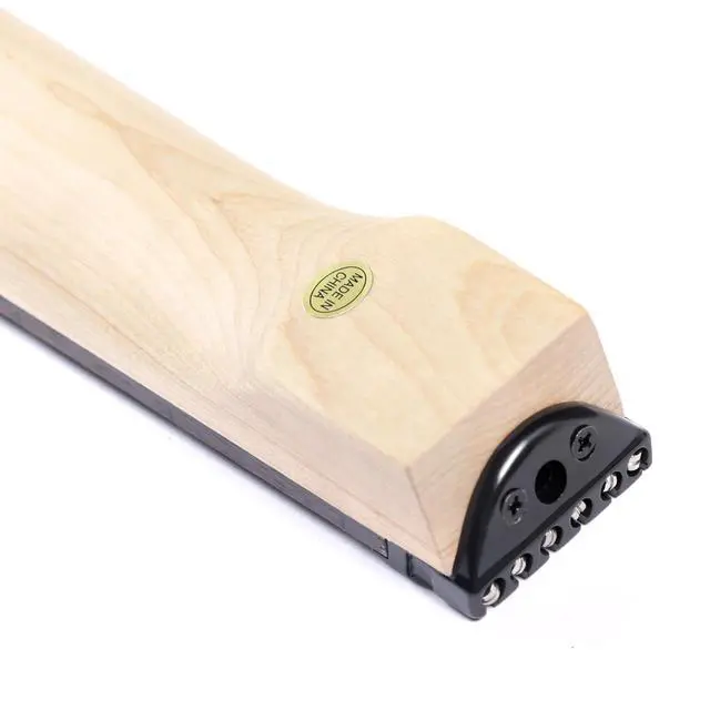 Alt view image 6 of 7 - Headless Electric Guitar Mahogany Body Maple Neck Lightweight guitar with Gigbag GRHL-004 (Black)