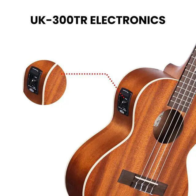 Alt view image 7 of 7 - KA-TE Mahogany Tenor Electric Ukulele