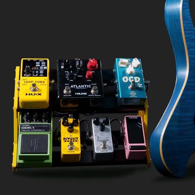 Alt view image 4 of 4 - NPB-S Guitar Pedal Board with Bag, Anodized Aluminum Material