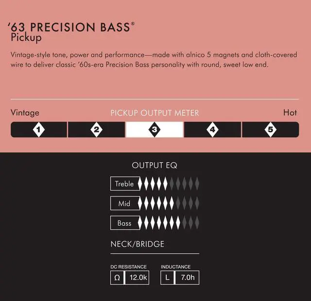 Alt view image 3 of 3 - Pure Vintage 63 Precision Bass Pickup