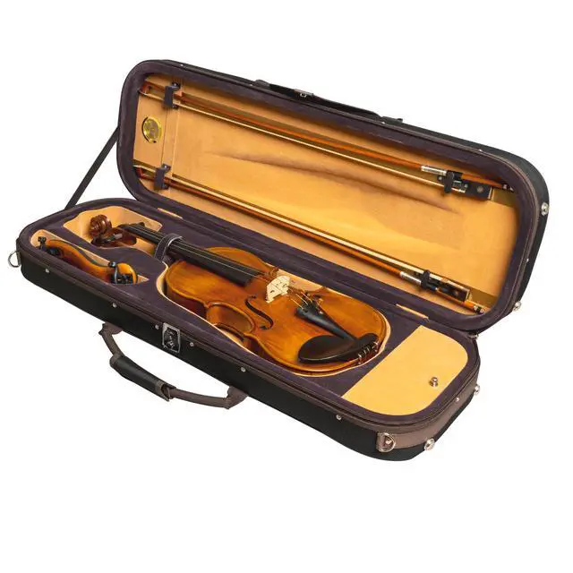 Alt view image 4 of 7 - MI&VI AF-5003 Lightweight 4.3lb Hard Viola Travel Case With Reflective Safety Strips | Shoulder Straps | Hard-Shell | High-Density Foam - MIVI Music (14.5" to 15" inch)