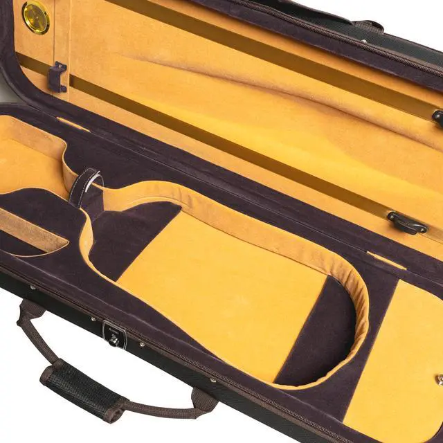 Alt view image 3 of 7 - MI&VI AF-5003 Lightweight 4.3lb Hard Viola Travel Case With Reflective Safety Strips | Shoulder Straps | Hard-Shell | High-Density Foam - MIVI Music (14.5" to 15" inch)
