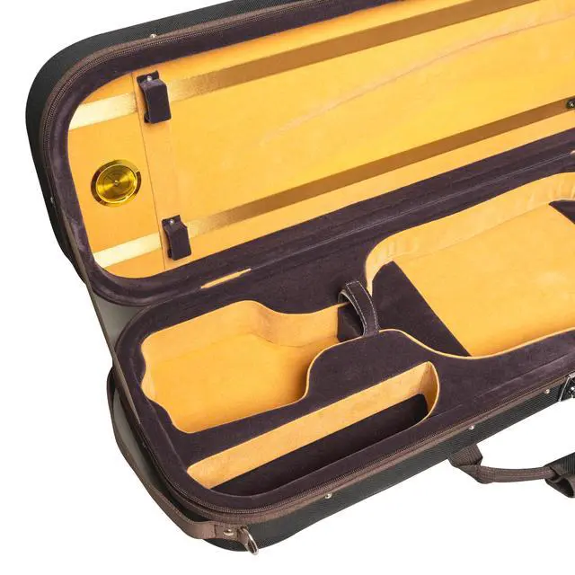 Alt view image 7 of 7 - MI&VI AF-5003 Lightweight 4.3lb Hard Viola Travel Case With Reflective Safety Strips | Shoulder Straps | Hard-Shell | High-Density Foam - MIVI Music (14.5" to 15" inch)