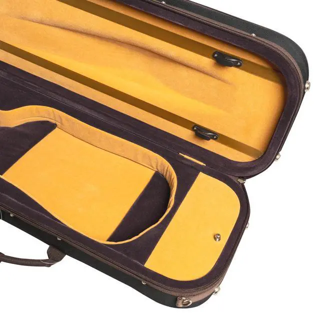 Alt view image 6 of 7 - MI&VI AF-5003 Lightweight 4.3lb Hard Viola Travel Case With Reflective Safety Strips | Shoulder Straps | Hard-Shell | High-Density Foam - MIVI Music (14.5" to 15" inch)