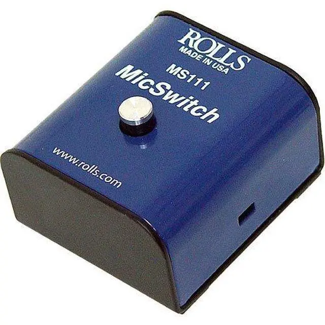 Alt view image 2 of 4 - MS111 Mic Switch Latching or Momentary Microphone Mute Switch with SM Series XLR Microphone Cable -6'