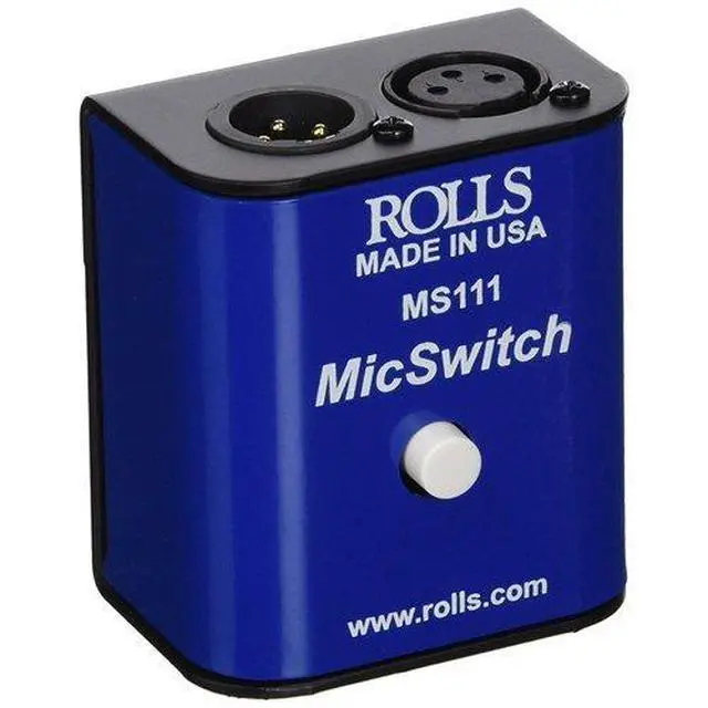 Alt view image 3 of 4 - MS111 Mic Switch Latching or Momentary Microphone Mute Switch with SM Series XLR Microphone Cable -6'