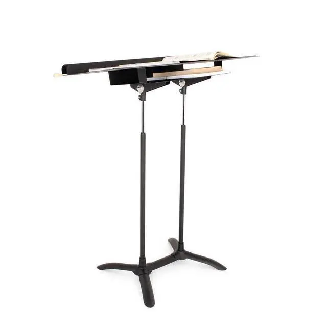 Alt view image 7 of 7 - 5401 Regal Conductor's Music Stand | Wide Conductor's Desk, Adjustable Height, Orchestra, Choir, Band, Rehearsal, Concert and Performance Use