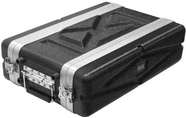 Main image of SALWR2S - Lightweight 2 Space Compact ABS Rack Case - 2U PA DJ Amp Effects Shallow Rack Case