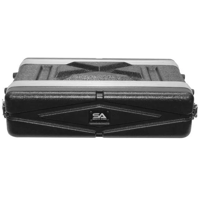 Alt view image 2 of 7 - SALWR2S - Lightweight 2 Space Compact ABS Rack Case - 2U PA DJ Amp Effects Shallow Rack Case