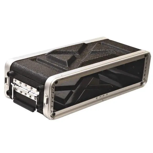 Alt view image 5 of 7 - SALWR2S - Lightweight 2 Space Compact ABS Rack Case - 2U PA DJ Amp Effects Shallow Rack Case