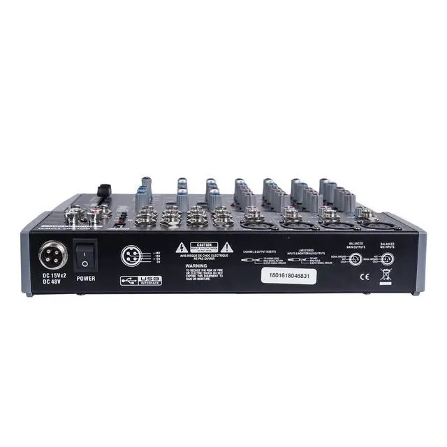 Alt view image 3 of 4 - Professional 12-Channel Audio Mixer with USB interface, Recording, EQ, Bluetooth, DSP and 48V Phantom (TRITON-A12BD)