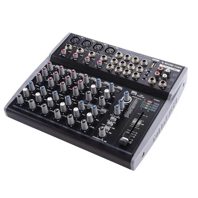 Alt view image 2 of 4 - Professional 12-Channel Audio Mixer with USB interface, Recording, EQ, Bluetooth, DSP and 48V Phantom (TRITON-A12BD)