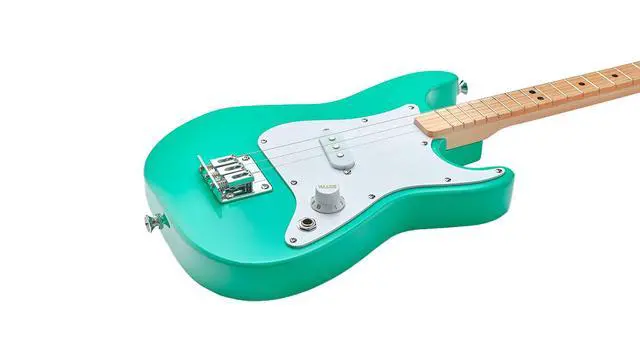 Alt view image 5 of 5 - Fender x 3-String Stratocaster Electric kids Guitar 3 string beginner kit (Seafoam Green)