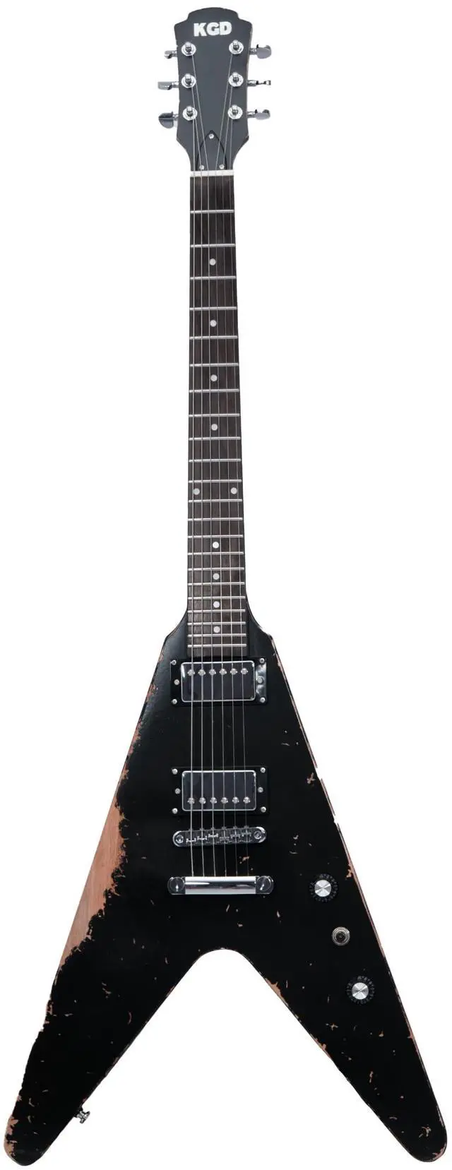 Main image of Relic V Electric Guitar,Mahogany Body and Neck,Rosewood Fingerboard,Bone Nut,6-String Relic Heavy Metal Guitar,Professional/Electric Guitars for Adults