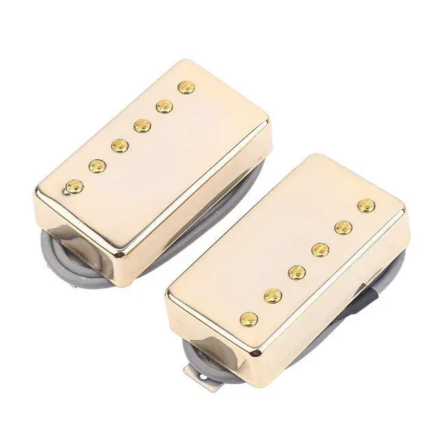 Alt view image 4 of 7 - 1 Set ProBucker Alnico Bridge&Neck Pickups with Pro Wiring Harness Pots&3 Way Switches for electric guitar (Gold Cream Ring)