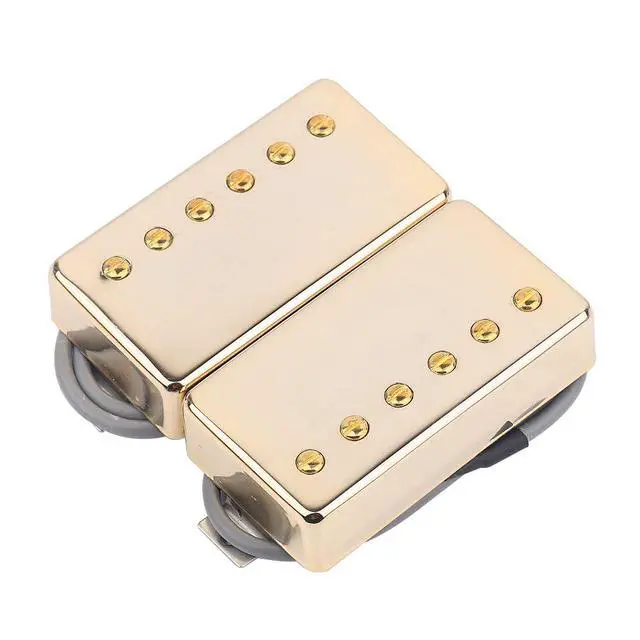 Alt view image 6 of 7 - 1 Set ProBucker Alnico Bridge&Neck Pickups with Pro Wiring Harness Pots&3 Way Switches for electric guitar (Gold Cream Ring)