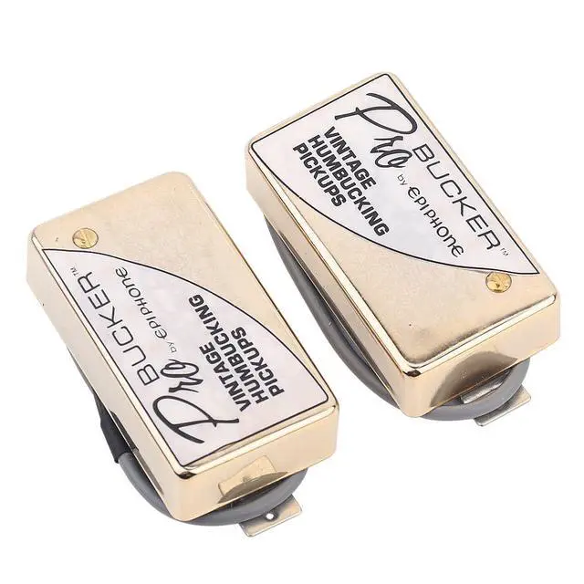 Alt view image 3 of 7 - 1 Set ProBucker Alnico Bridge&Neck Pickups with Pro Wiring Harness Pots&3 Way Switches for electric guitar (Gold Cream Ring)