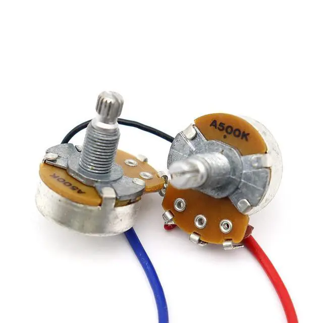Alt view image 7 of 7 - 1 Set ProBucker Alnico Bridge&Neck Pickups with Pro Wiring Harness Pots&3 Way Switches for electric guitar (Gold Black Ring)