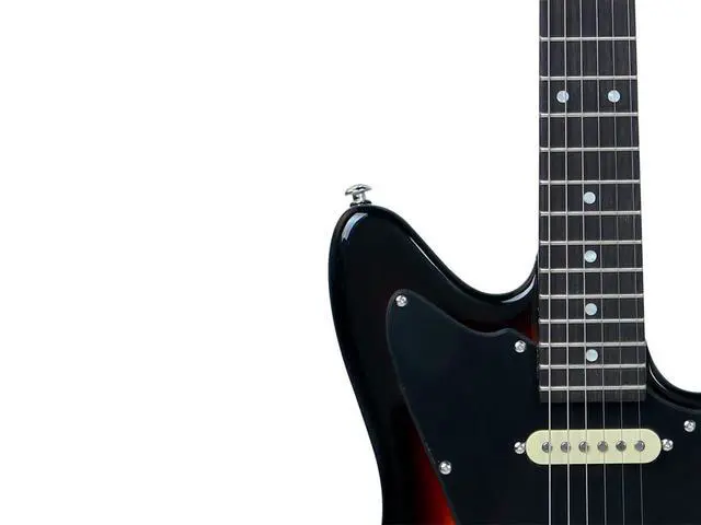 Alt view image 5 of 6 - Offset OS20 Classic Electric Guitar - Right Handed, Basswood Body, Gig Bag, Sunburst - Indio Series