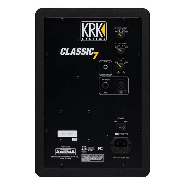 Alt view image 7 of 7 - Classic 7 Powered Two-Way Professional Studio Monitor