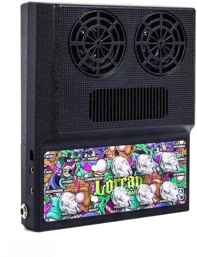 Main image of Bass Amp,20W Portable Bass Amplifier for Bass Guitar,Compressor,Boost Effect, Mini Portable Bass Combo Amp with Aux in,Bluetooth,Headphone Jack and 9V Pedal Power Output
