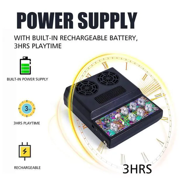 Alt view image 4 of 6 - Bass Amp,20W Portable Bass Amplifier for Bass Guitar,Compressor,Boost Effect, Mini Portable Bass Combo Amp with Aux in,Bluetooth,Headphone Jack and 9V Pedal Power Output