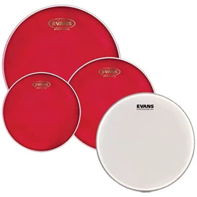 Main image of Drum Heads - Hydraulic Red Standard Pack (12", 13", 16") with 14" UV1 Coated Snare Head