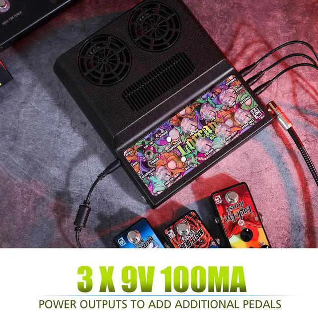 Alt view image 6 of 6 - Bass Amp,20W Portable Bass Amplifier for Bass Guitar,Compressor,Boost Effect, Mini Portable Bass Combo Amp with Aux in,Bluetooth,Headphone Jack and 9V Pedal Power Output